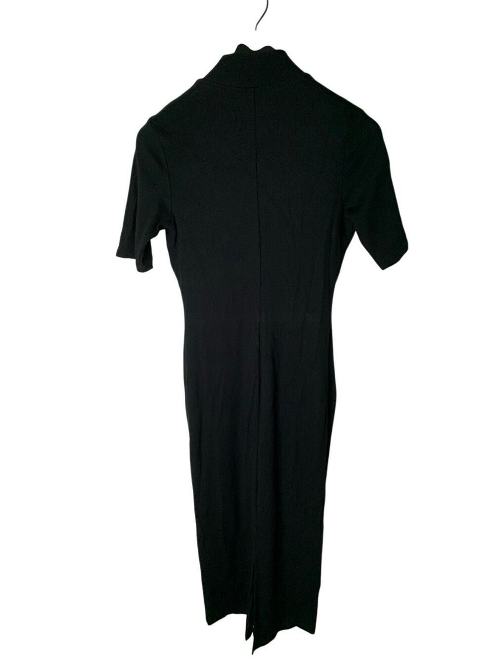 Marine Layer ribbed short sleeve dress black women's size large